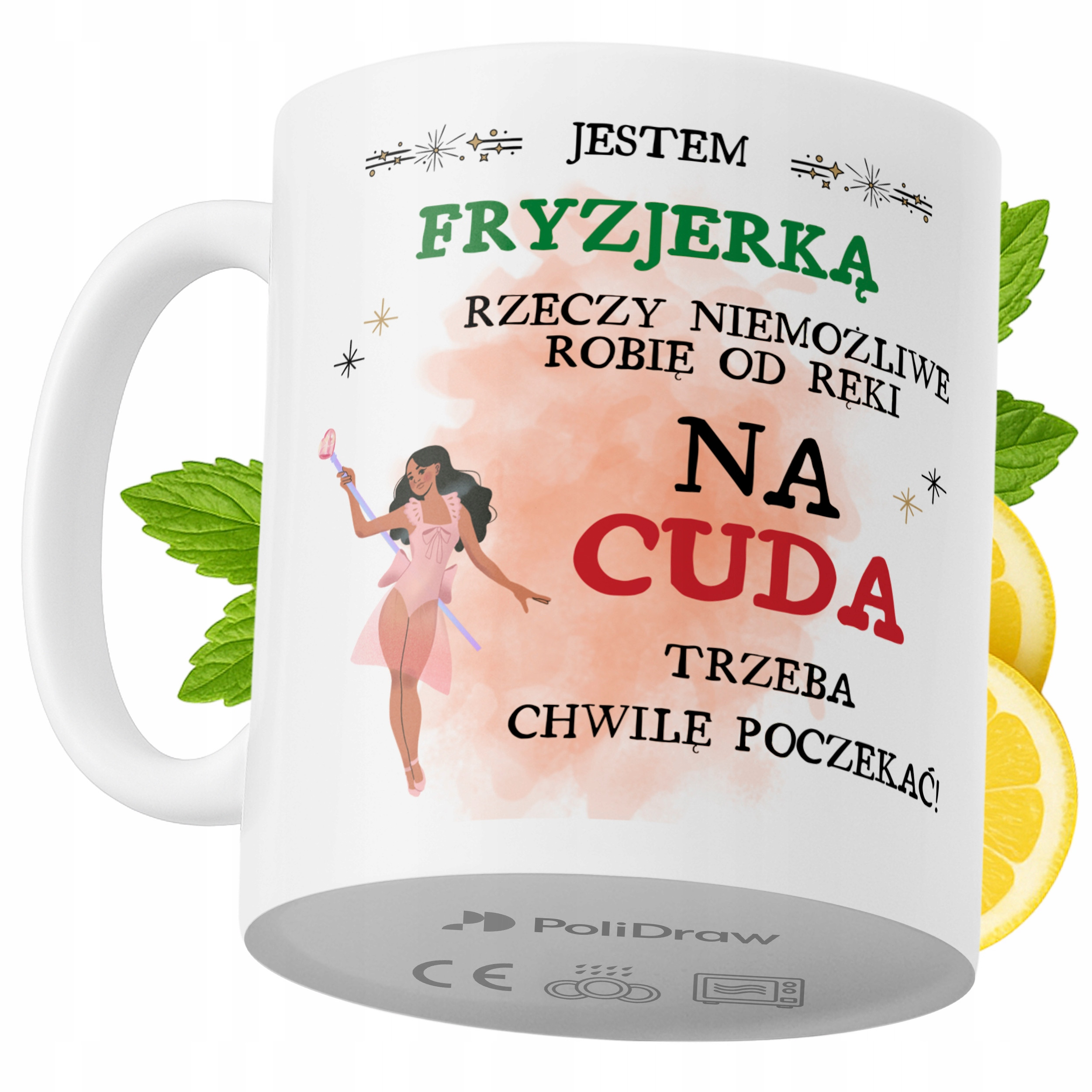 Kubek Dla Fryzjerki na Prezent z Nadrukiem ze Zdjęciem 330 ml PoliDraw
