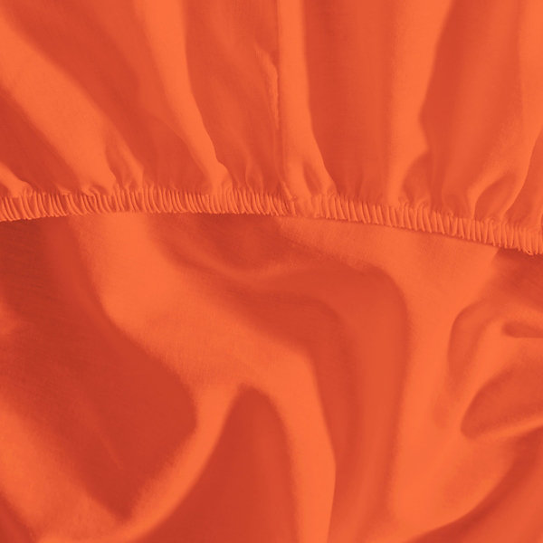 Drap housse en coton bonnet 30 cm Corail 120x190 cm STUDIO