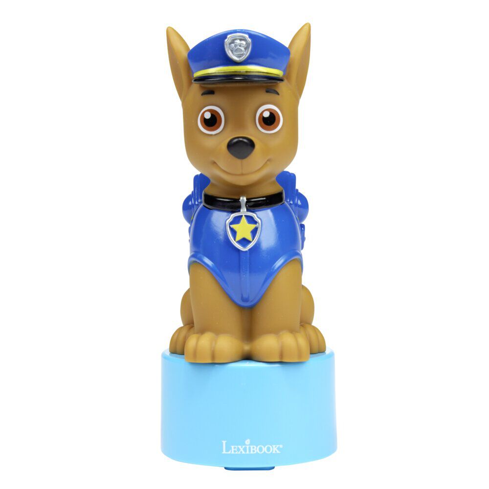 Veilleuse haut-parleur Pat Patrouille bluetooth plastique bleu 13x9xH18,5cm