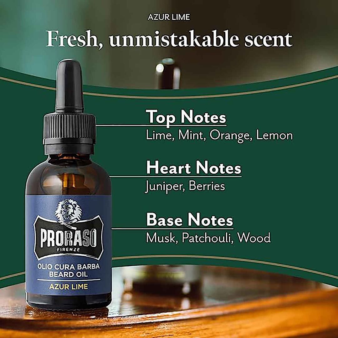 Proraso Beard Oil 30ml Azur Lime