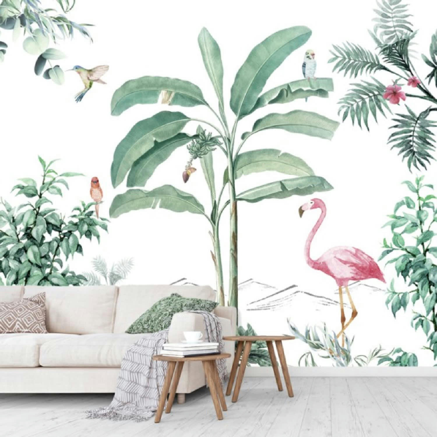 OASIS - Papier Peint Panoramique L336xH270cm Multicolore Jungle