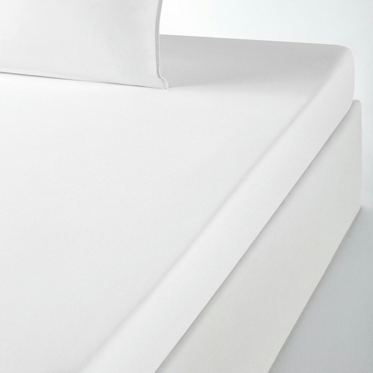 Drap housse uni coton lavé bonnet 30cm, Scenario