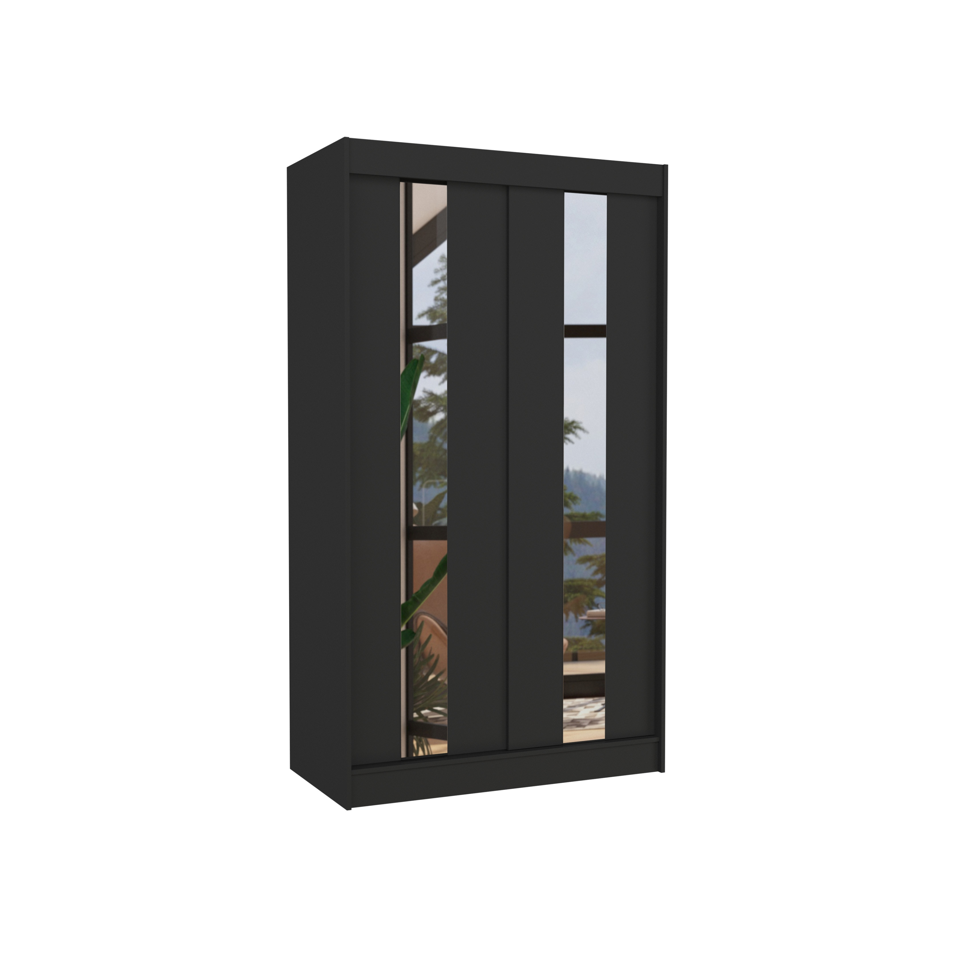 Szafa przesuwna z lustrem BALTON 120 Black
