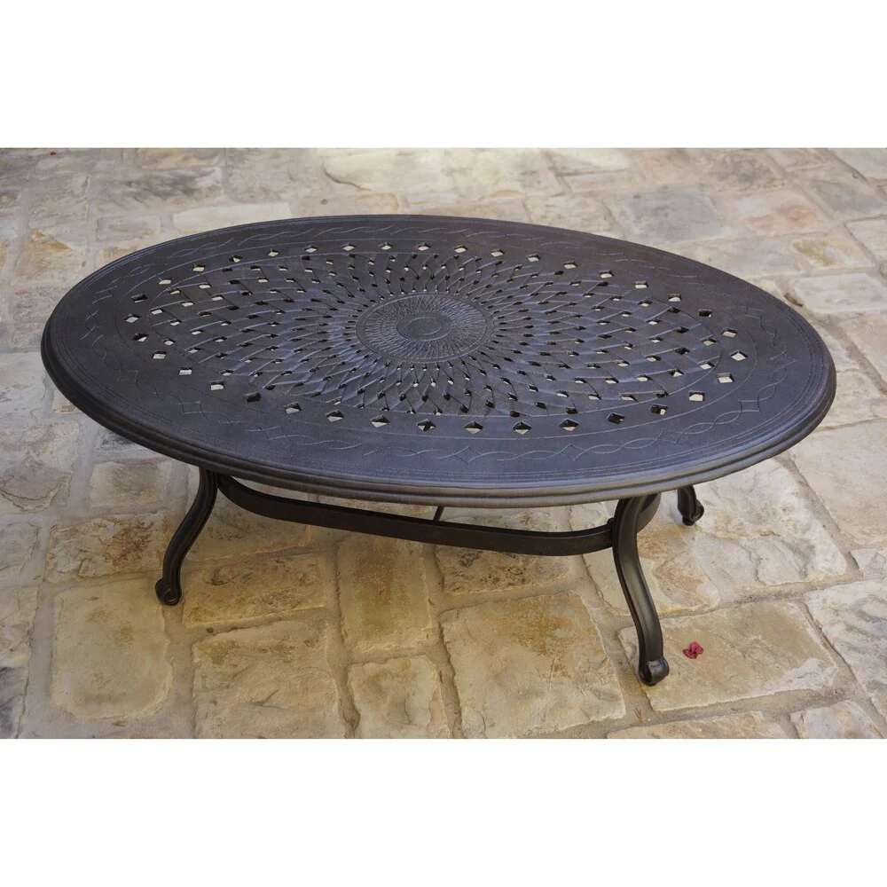 46 x 31 Inch Egg Shape Coffee Table