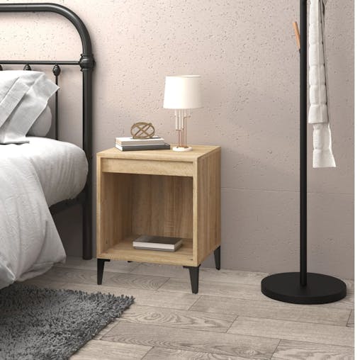 NNEVL Bedside Cabinet Sonoma Oak 40x35x50 cm