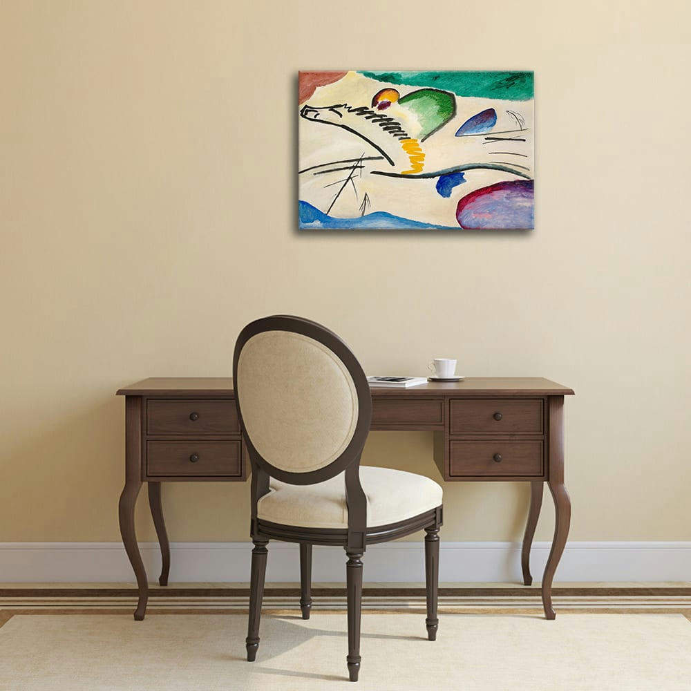 - Tableau impression sur toile Lyrical Wassily Kandinsky 80x100cm