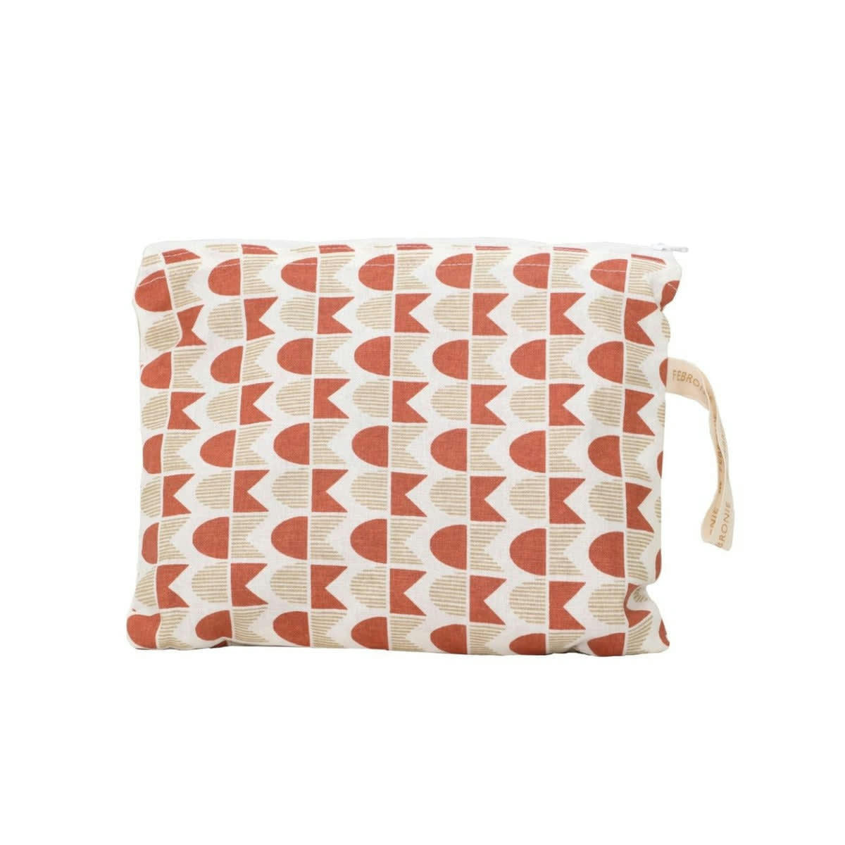 SKANDI - Pochette de plage coton  22x30 terracotta