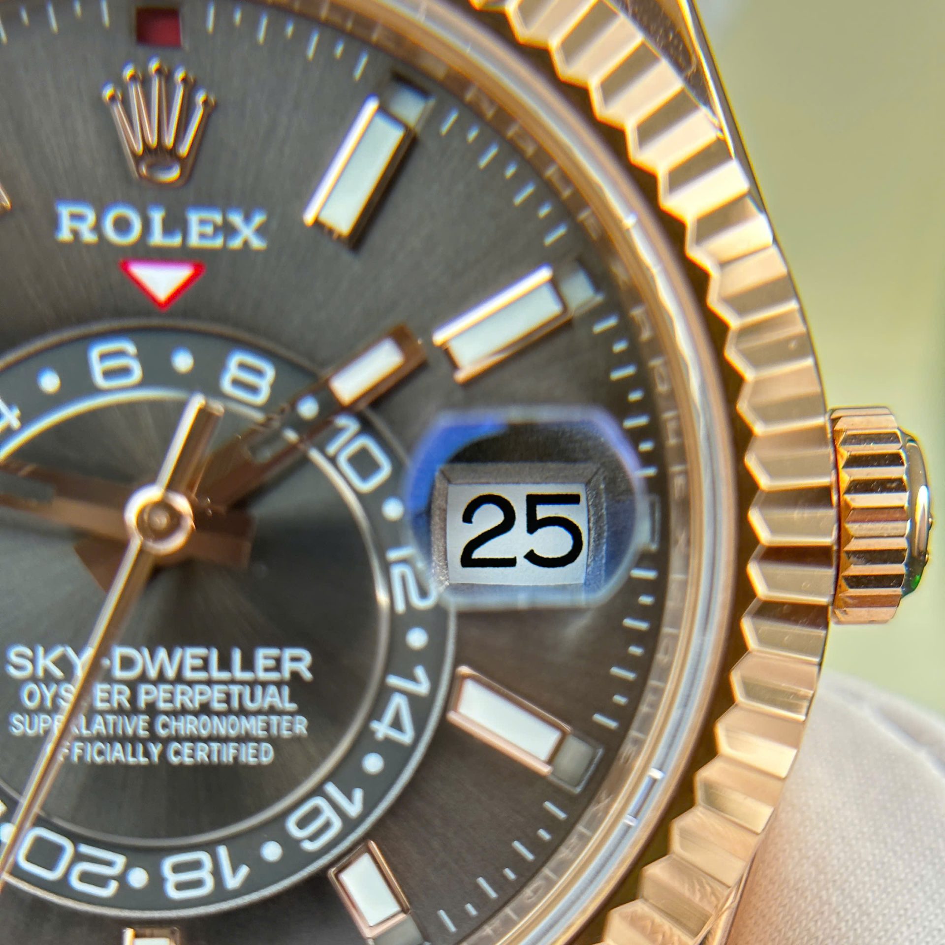 Rolex Sky-Dweller RG Plated Grey Dial 42mm Oysterflex Super Clone