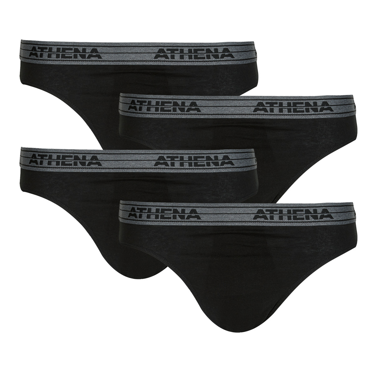 Athena - BASIC COTON Pack de 4 - Black