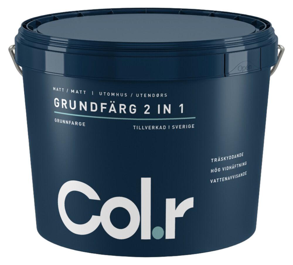 GRUNNINGSMALING COL.R 2 IN 1 HVIT 10L