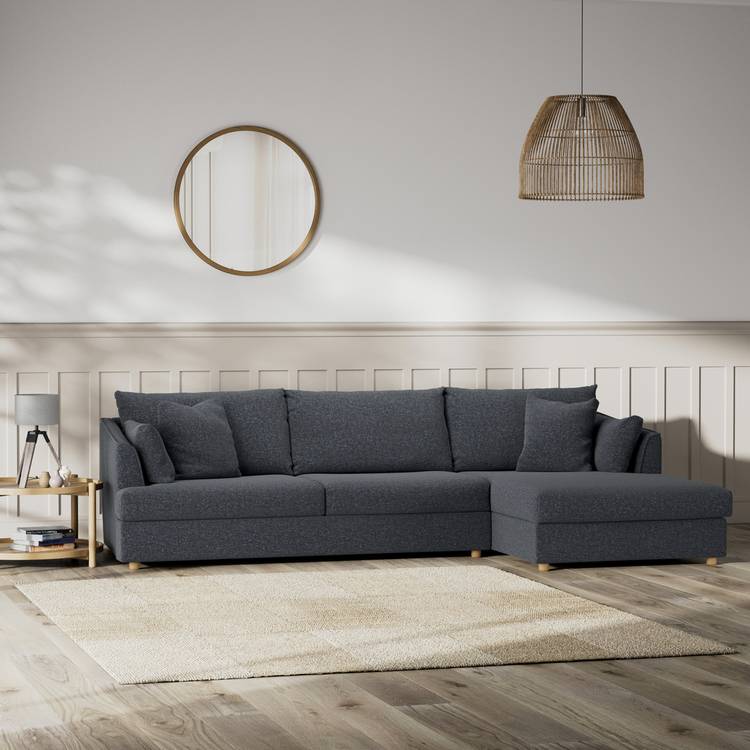 Habitat Holmfirth Right Hand Corner Sofa - Charcoal
