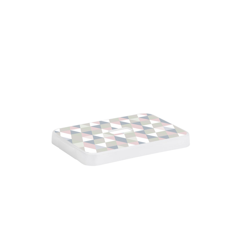 Couvercle pour box de rangement Sigma home décor triangle coloré 5 L SUNWARE