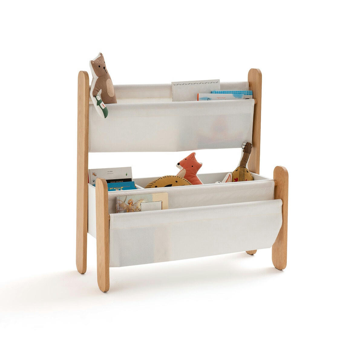 Étagère avec poches de rangement en tissu, Nadéon