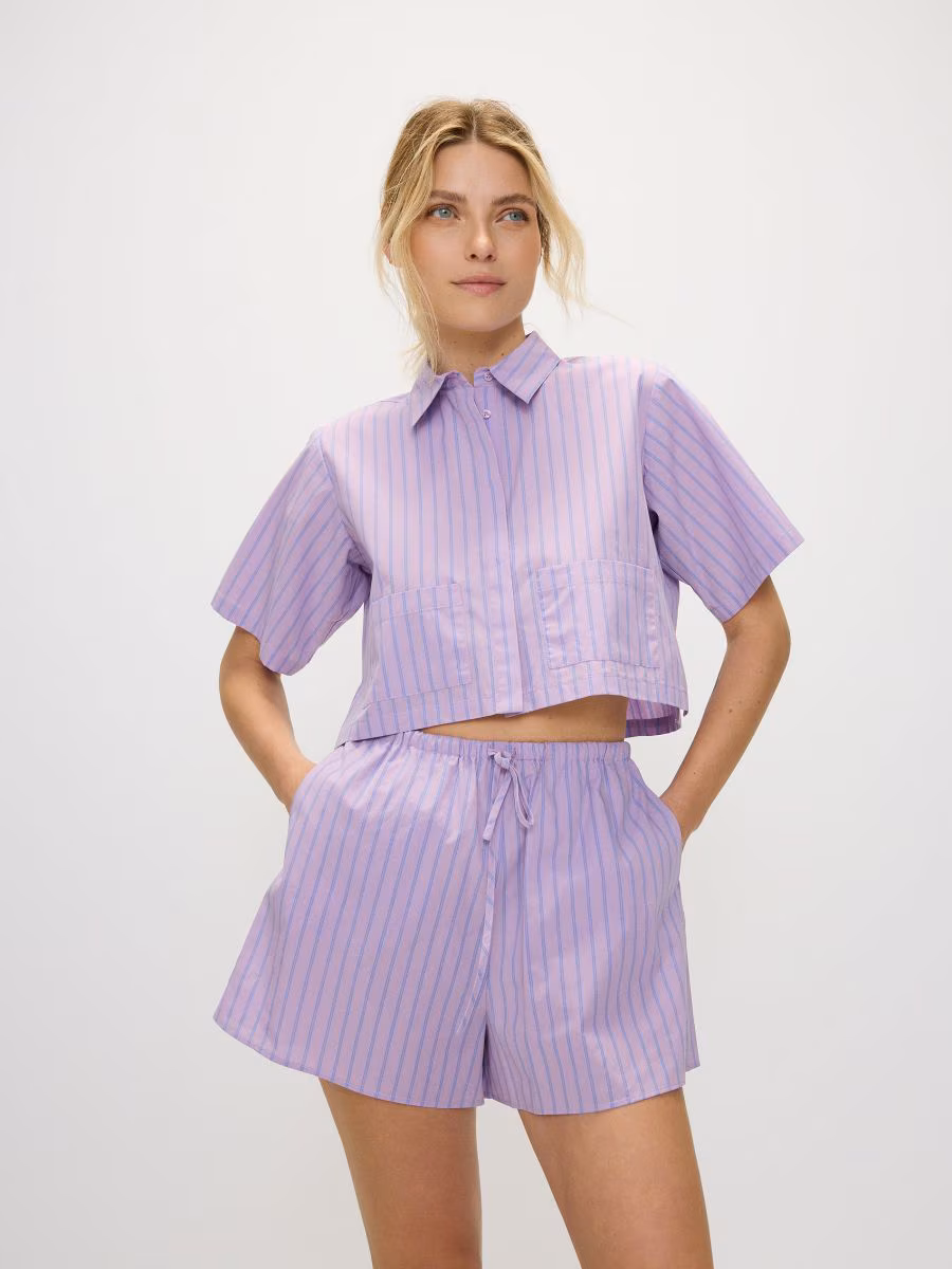 Cropped Cotton Shirt