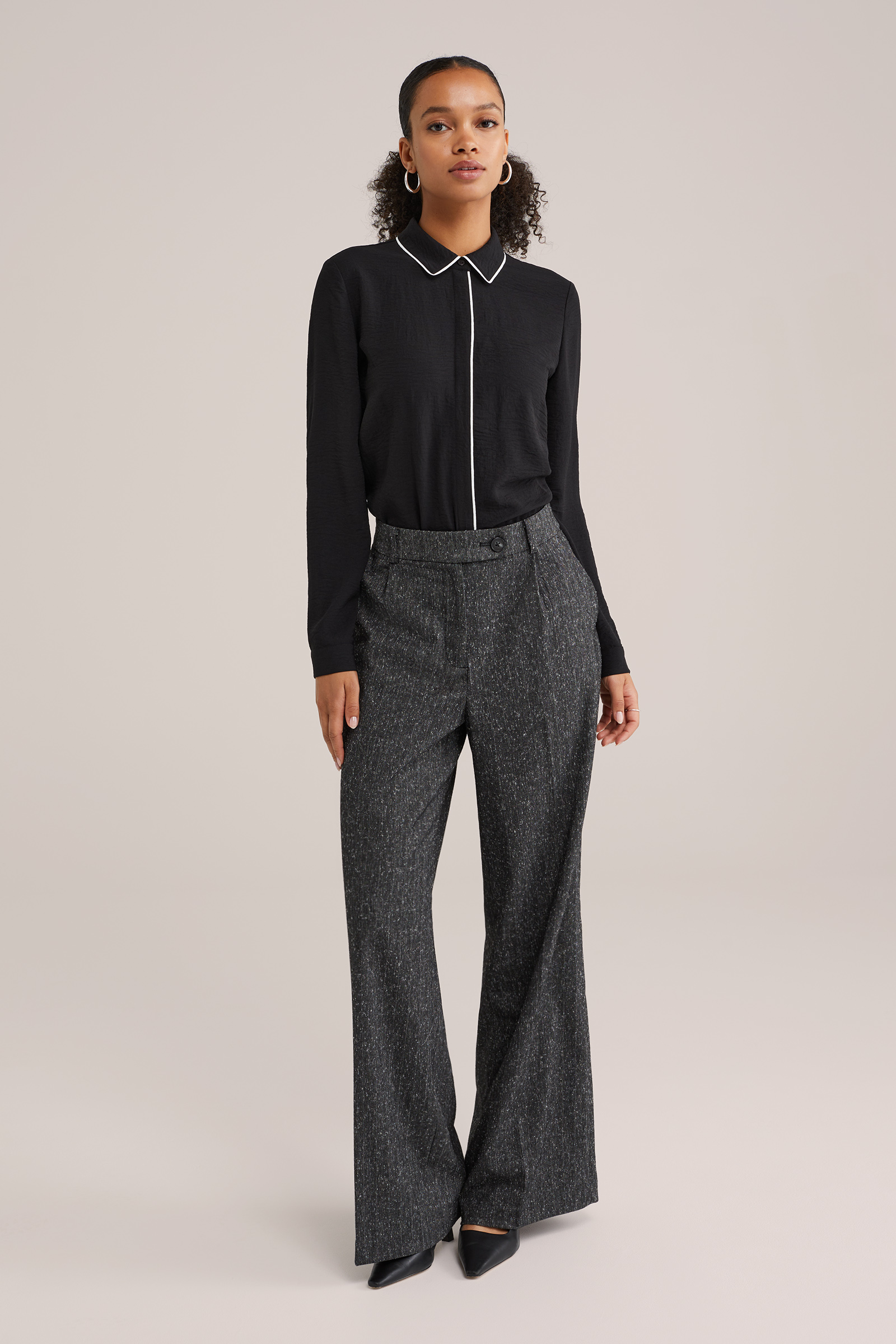 Dames Blouse met contrast