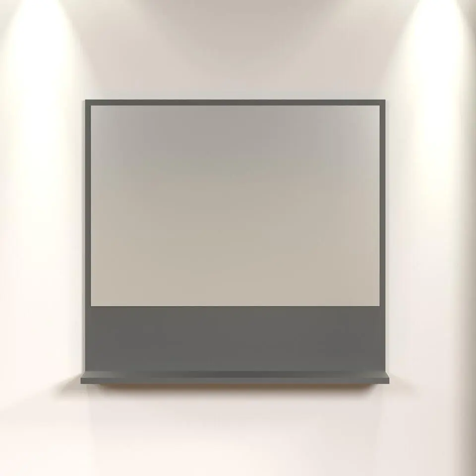 CALICOSY - Wandspiegel met 1 plank PUREBLISS - 14x80x74 cm