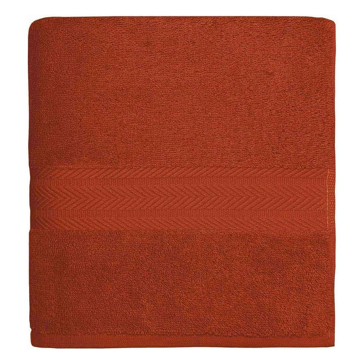 LUXURY - Drap de bain 550gr/m²  terracota 70x140 cm
