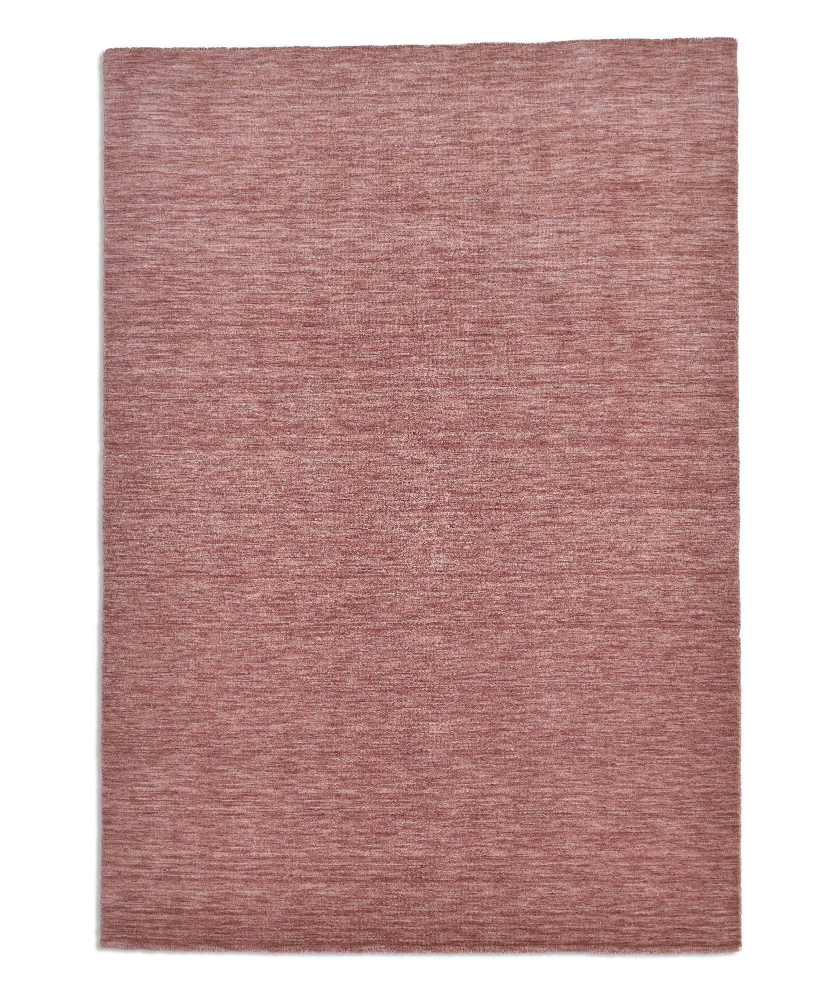 HOLI - Tapis salon - tissé main - 100% laine - bois de rose 140x200 cm