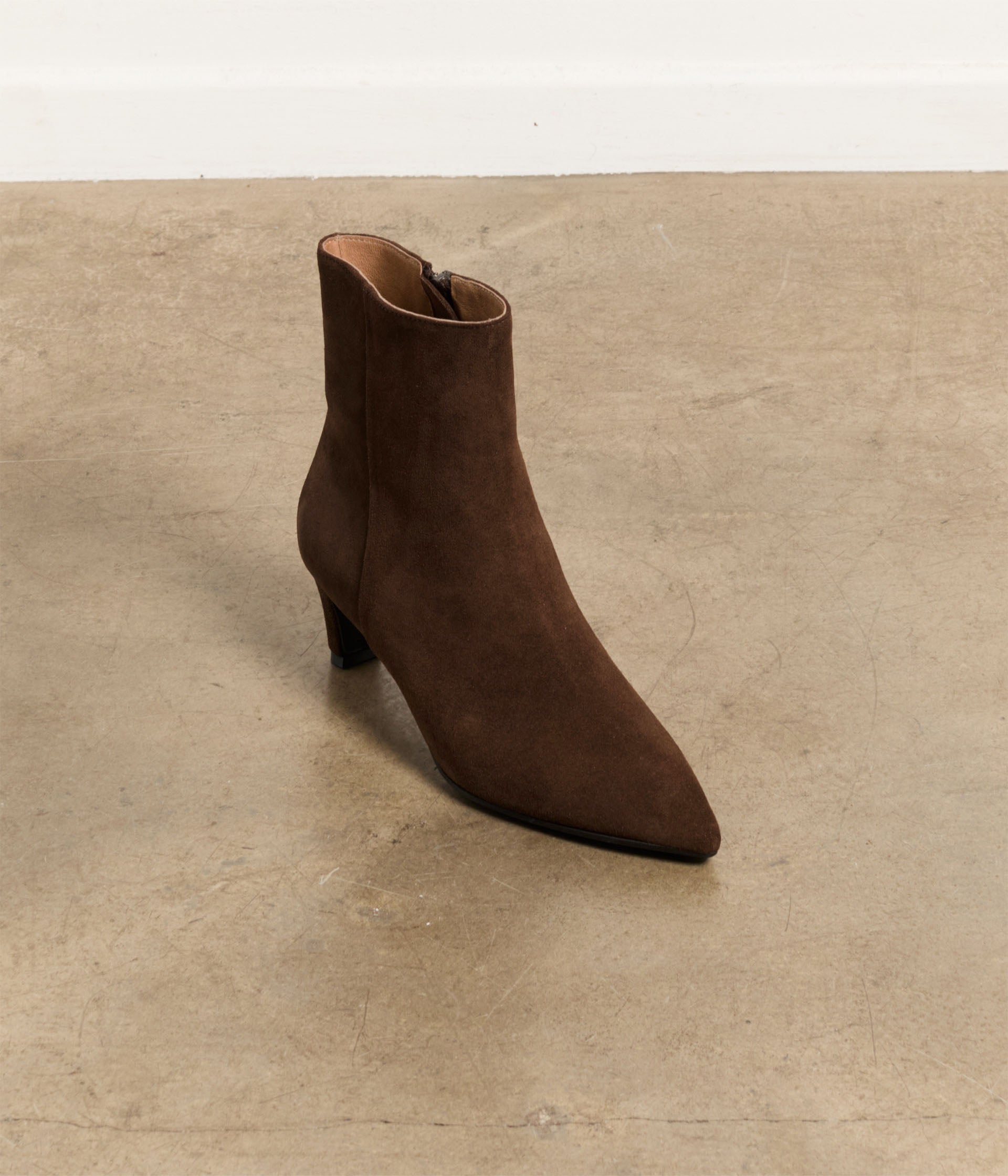 Boots velours chocolat Eliade