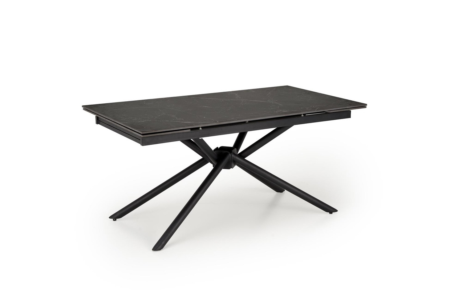 Stół rozkładany VITORINO 160(220)x90 czarny marmur