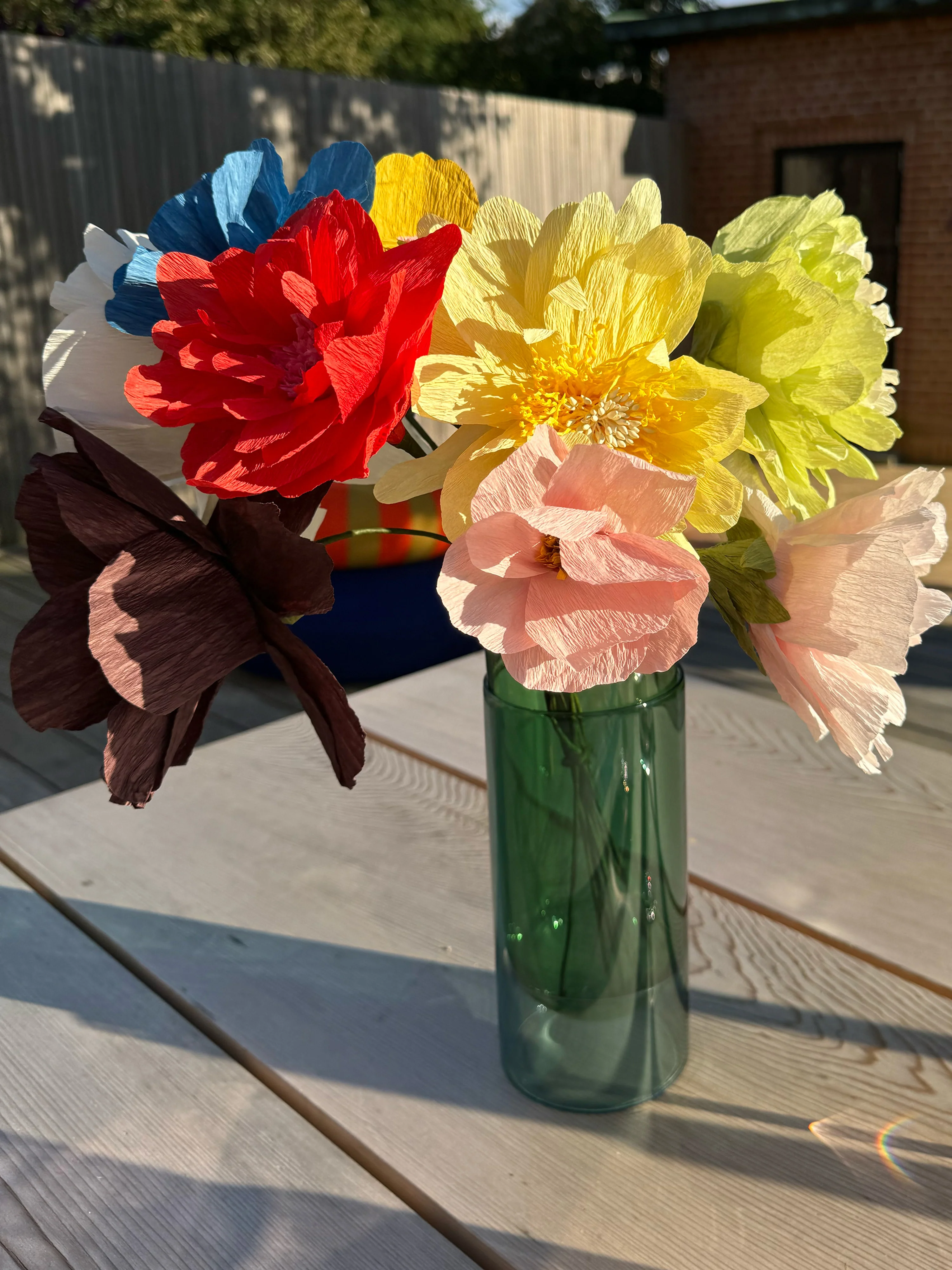 Handgefertigte Kunstblume Veggie Rose