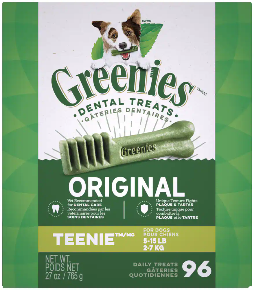 Greenies Original Teenie Oral Care Dental Dog Treats, 765-g