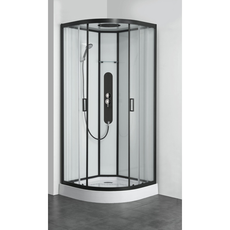 Cabine de douche Uyuni 1/4 rond 90 x 90 x 225 cm ALLIBERT