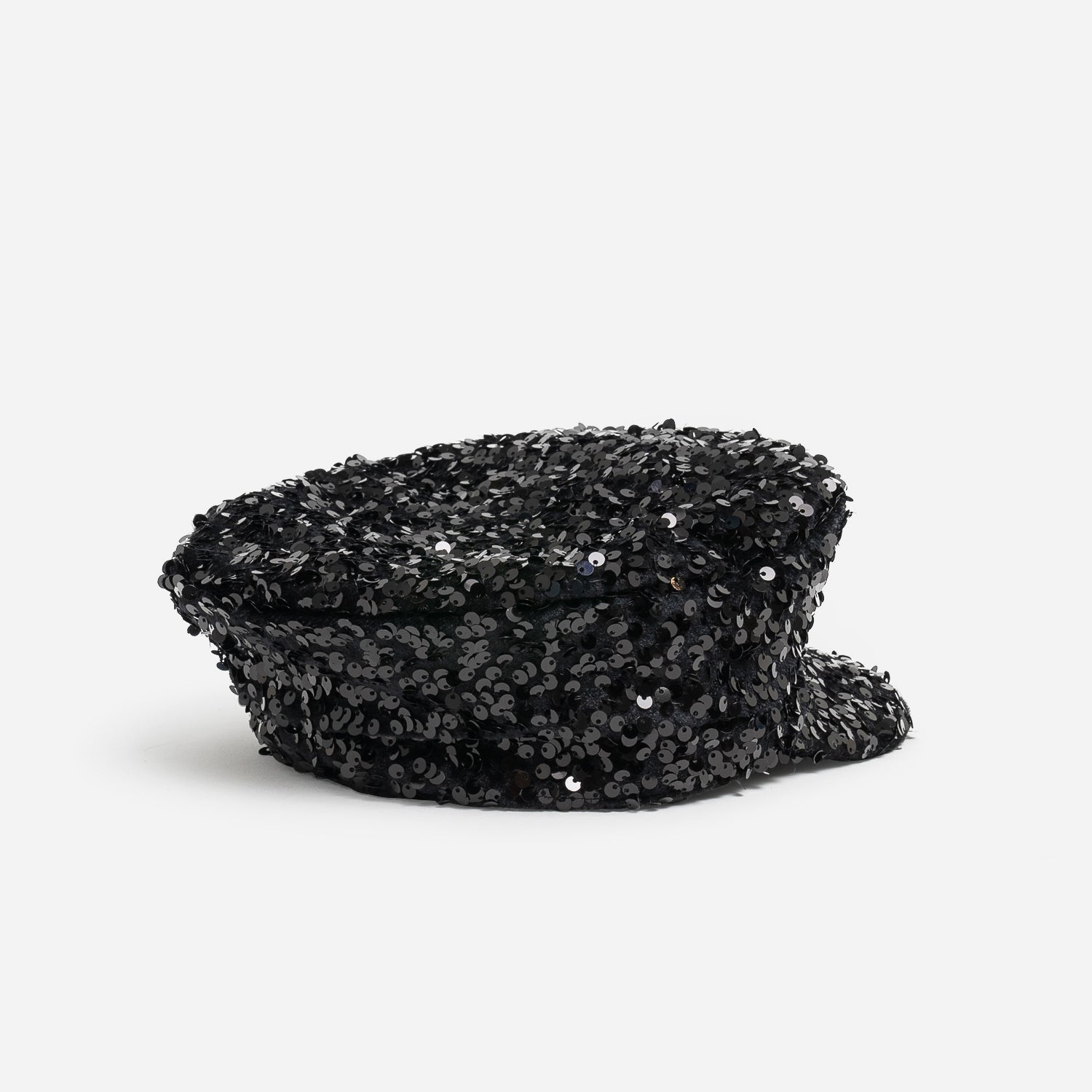 Casquette de marin TEXTO noire sequins