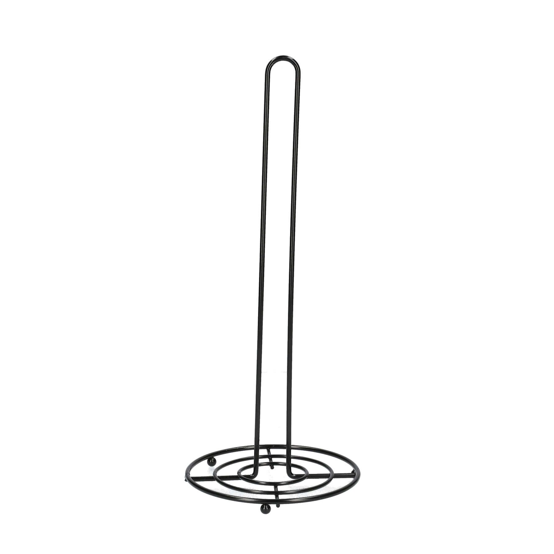 Stojak CRUSHER na ręcznik kuchenny okrągły czarny 15x33 cm