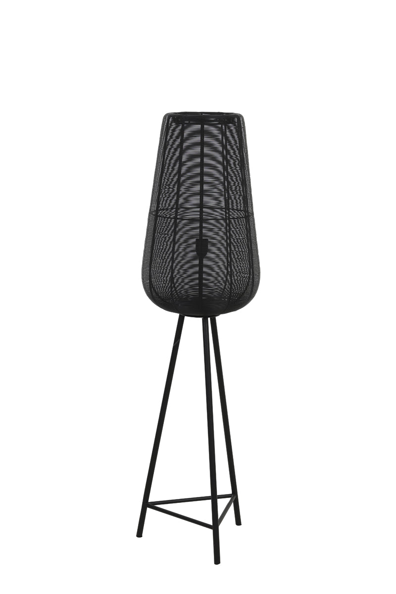 Light & Living vloerlamp ADETA - Ø37x135cm - zwart