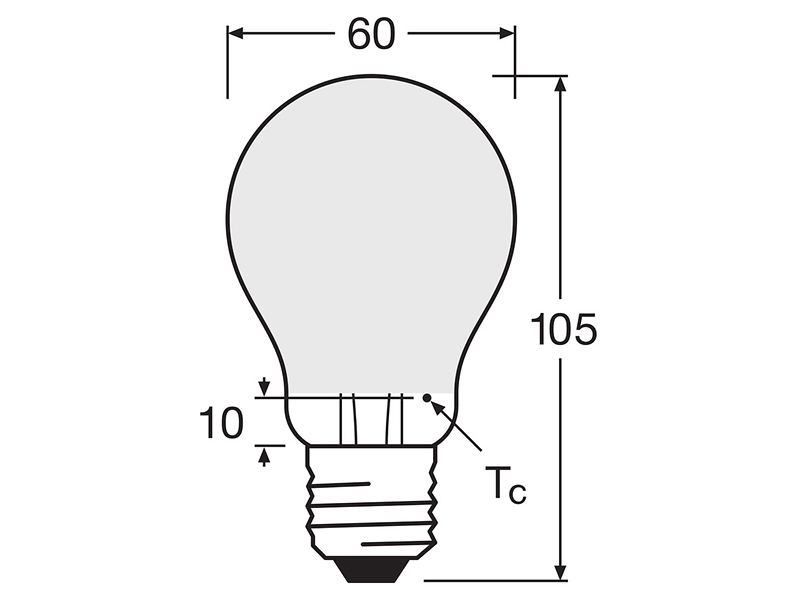 Żarówka LED Bańka E27 8,2W z ciepłą barwą światła