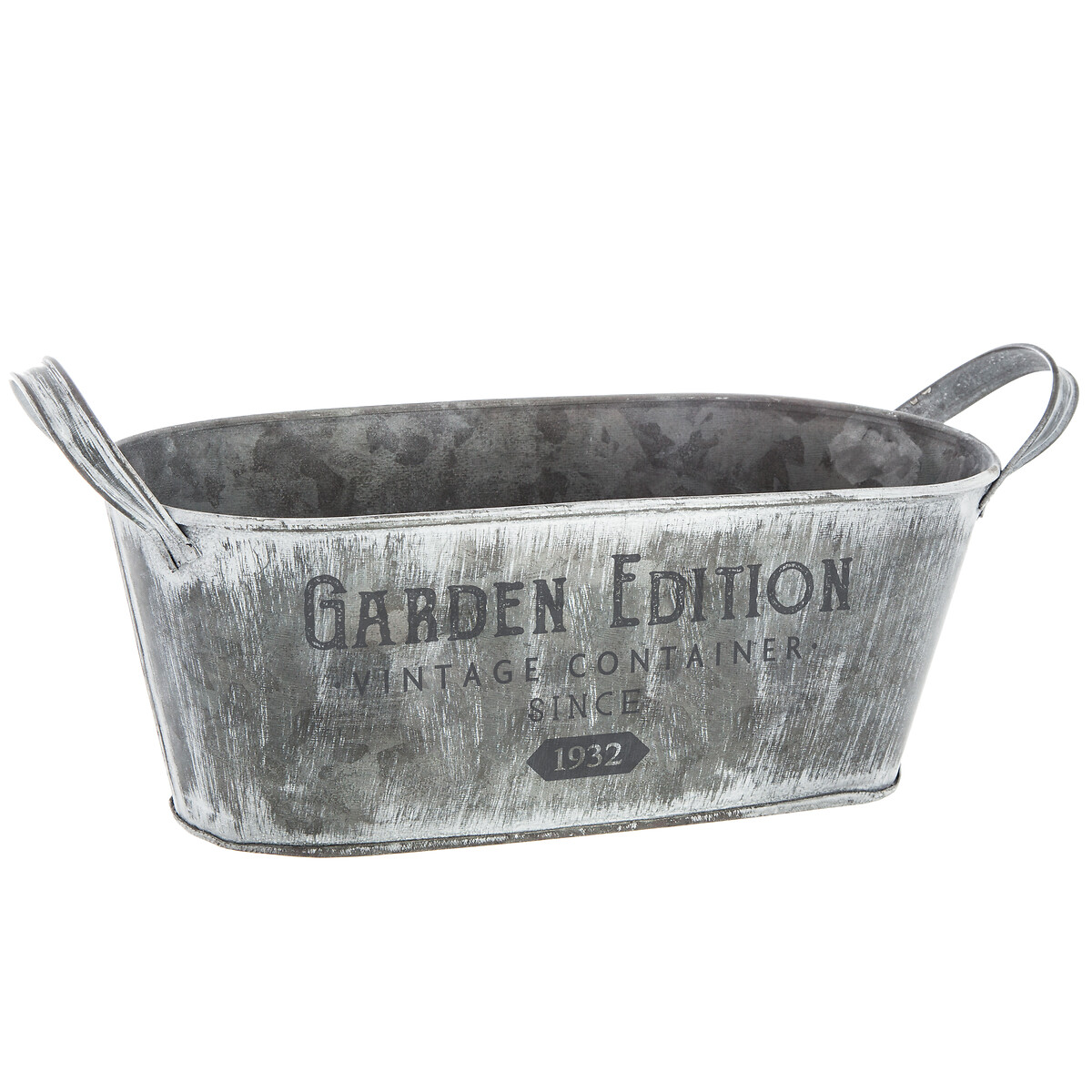 Vaseira GARDEN EDITION cinza em zinco 33cm