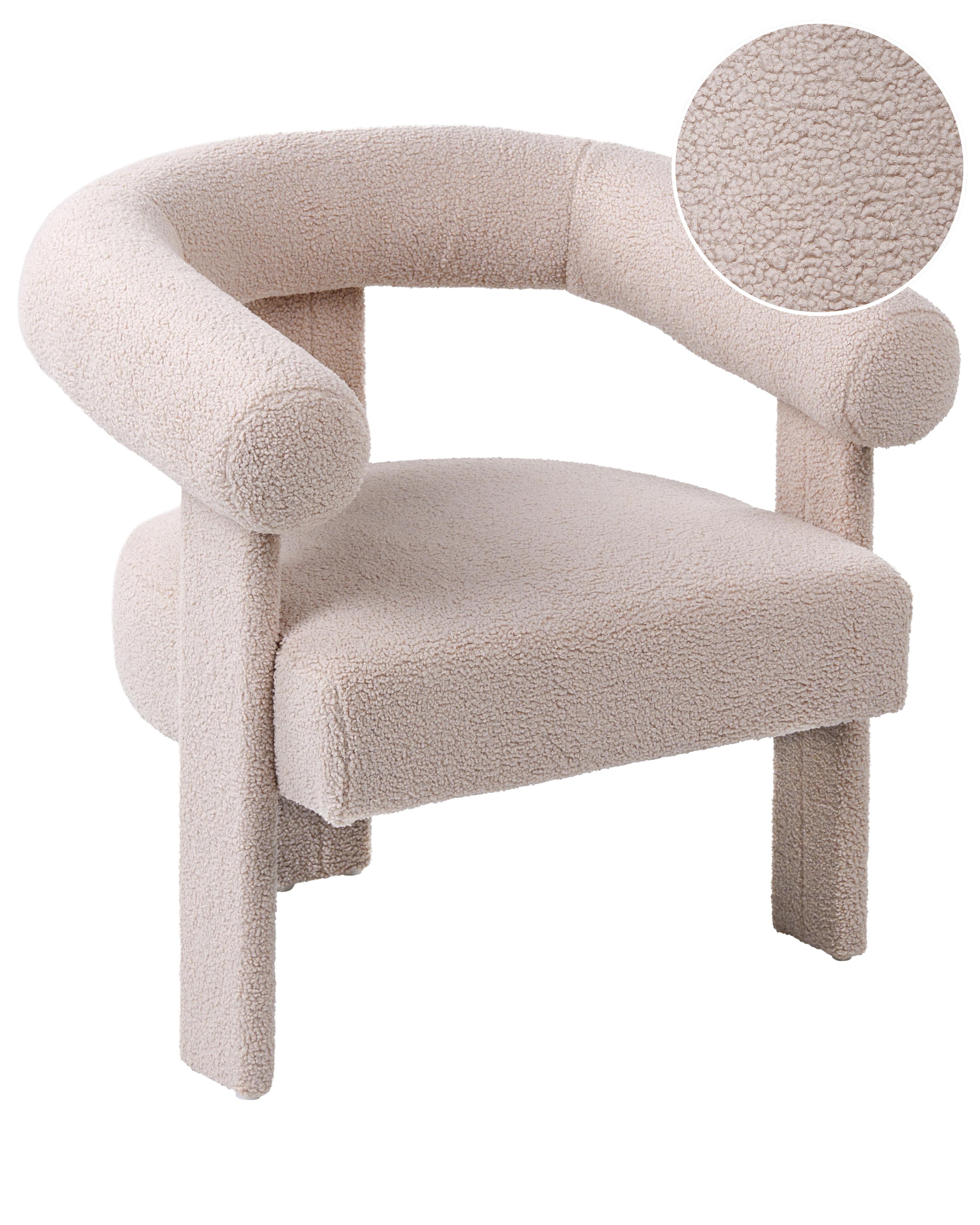 Sofa 2 Seater ILBRO Boucle Light Beige