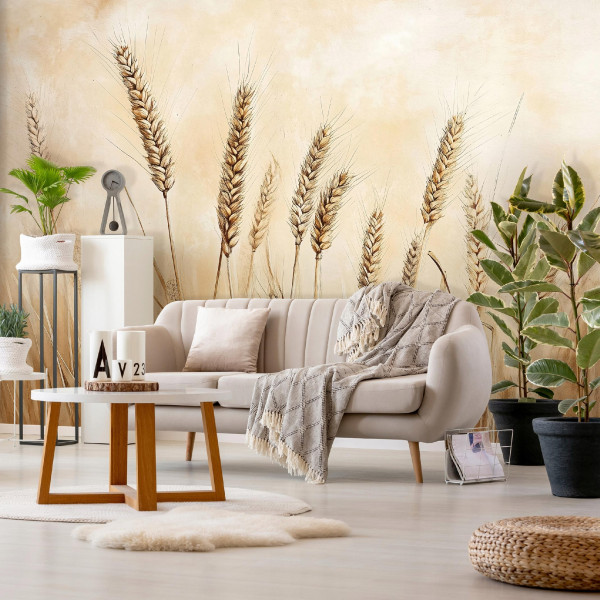Fototapeta Boho Pole Beżowa Natura Sypialnia Salon Tapeta Flizelina 250X175