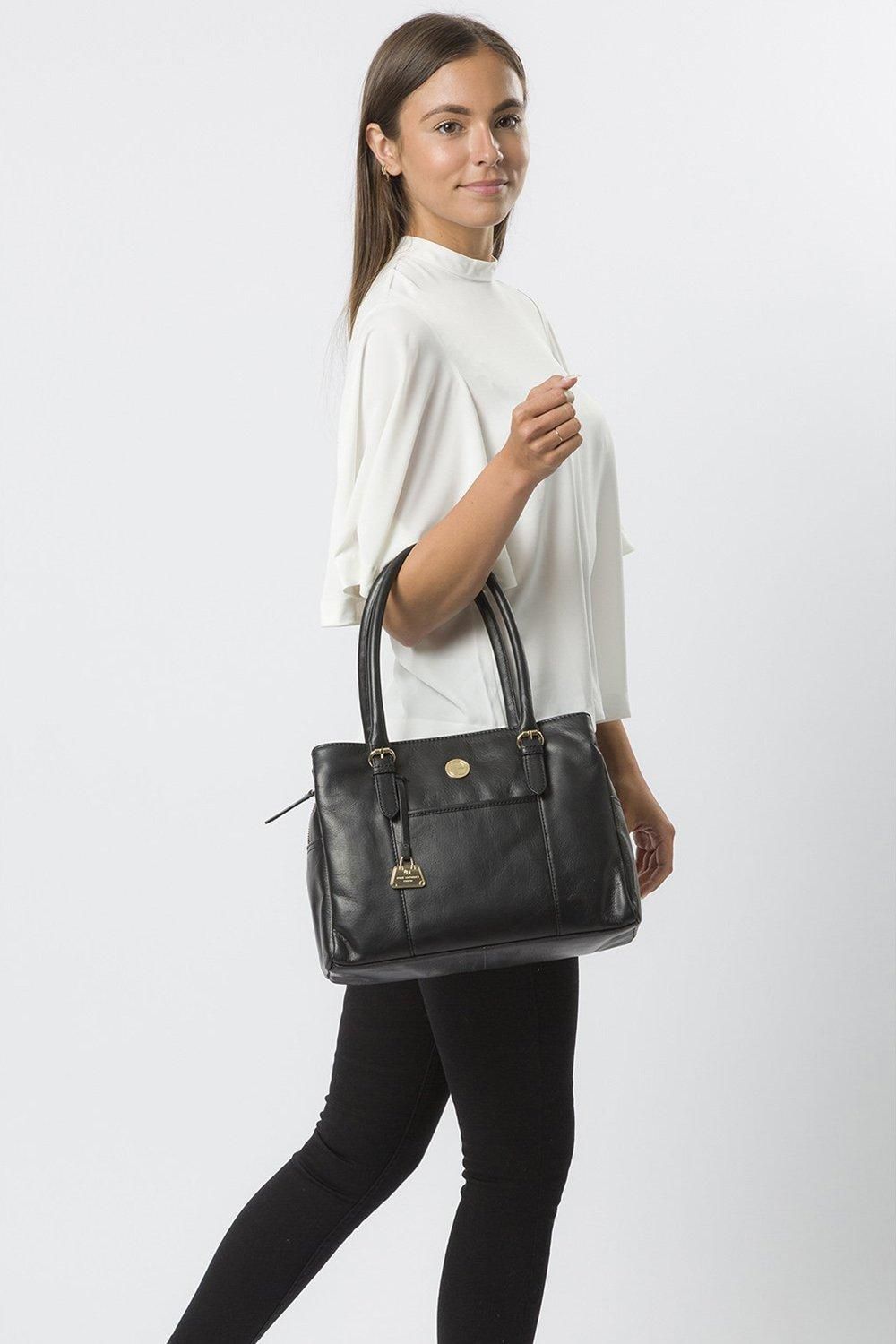 Pure Luxuries London Fleur' Leather Handbag