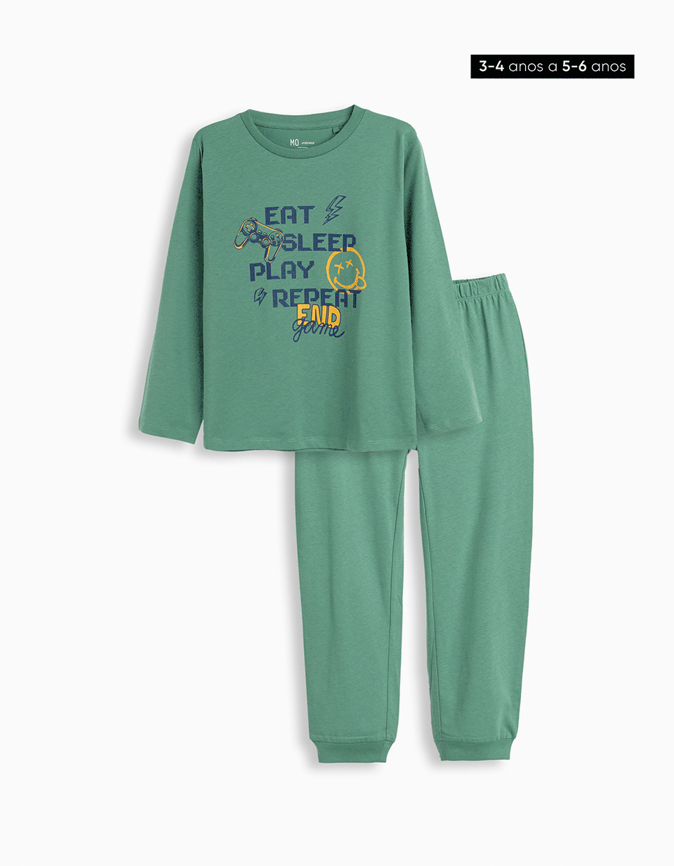 Pijama, Menino, Verde