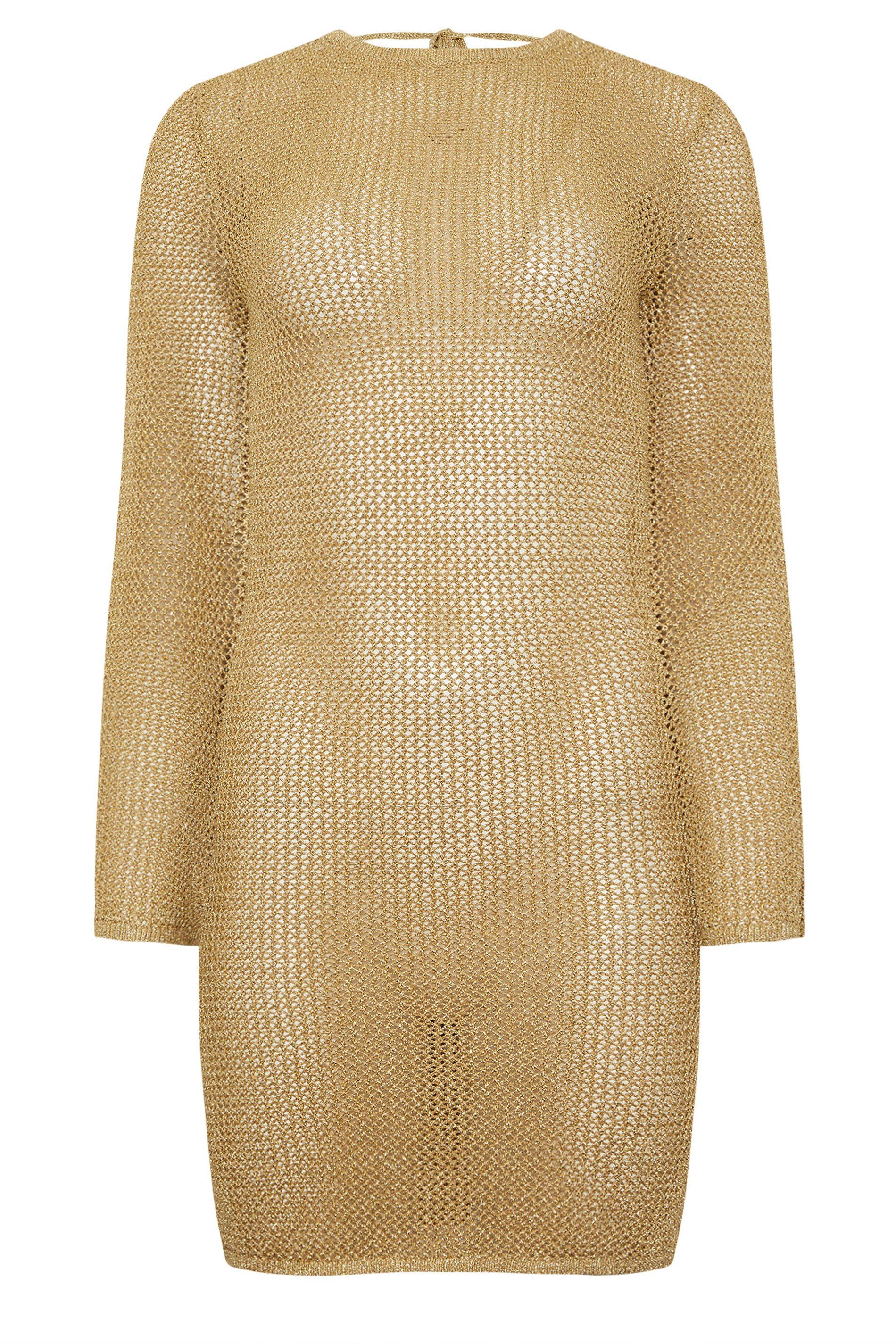 Star by Julien Macdonald Knitted Metallic Tie Mini Dress
