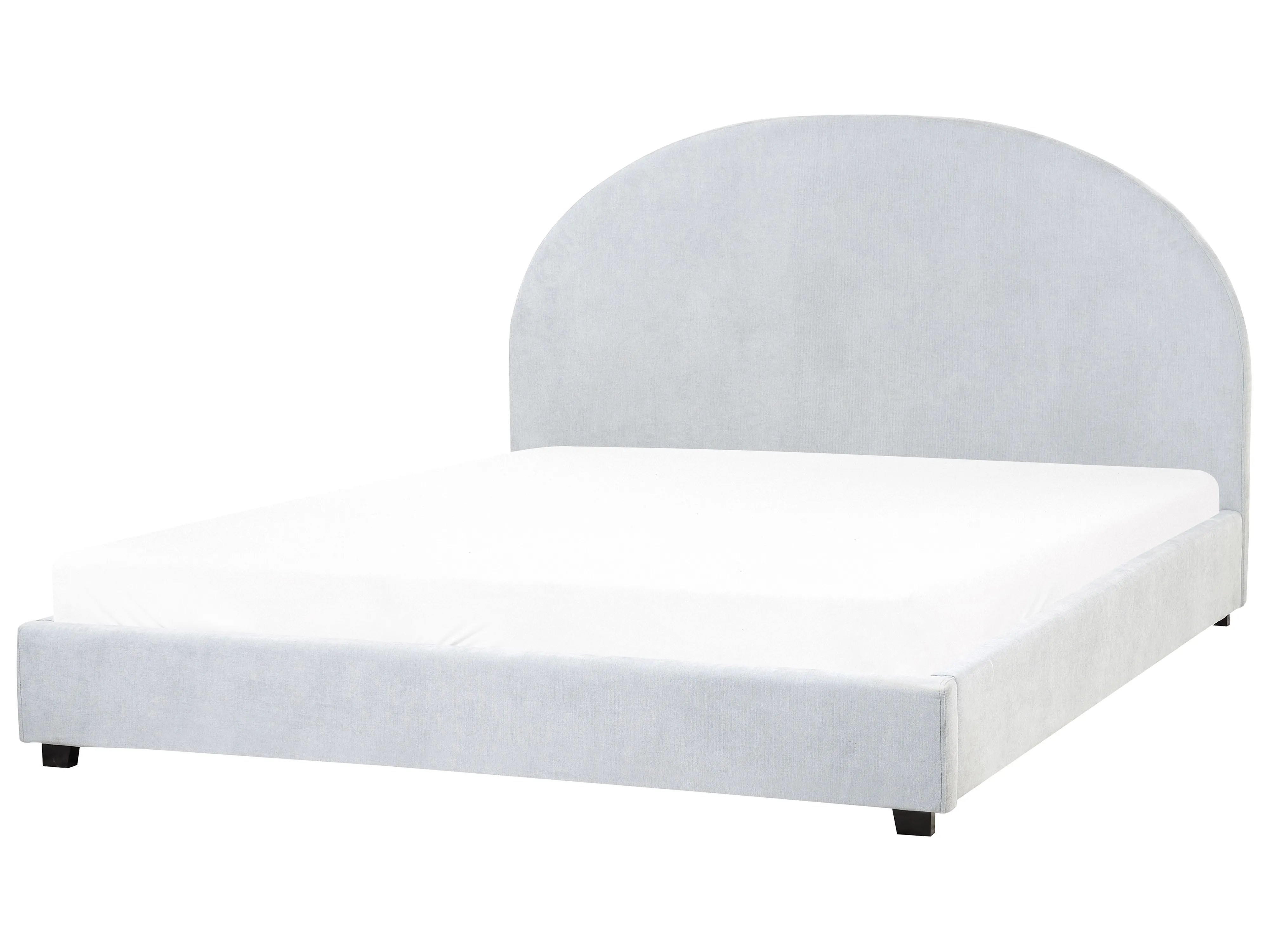 Bed Chenille VAUCLUSE 160 x 200 cm (EU King Size) Light Blue