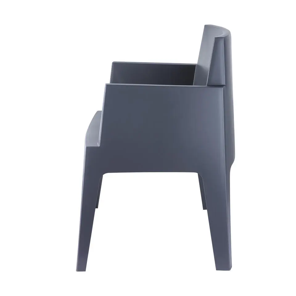 Garden Impressions Box tuinstoel antraciet the original - 2 stuks