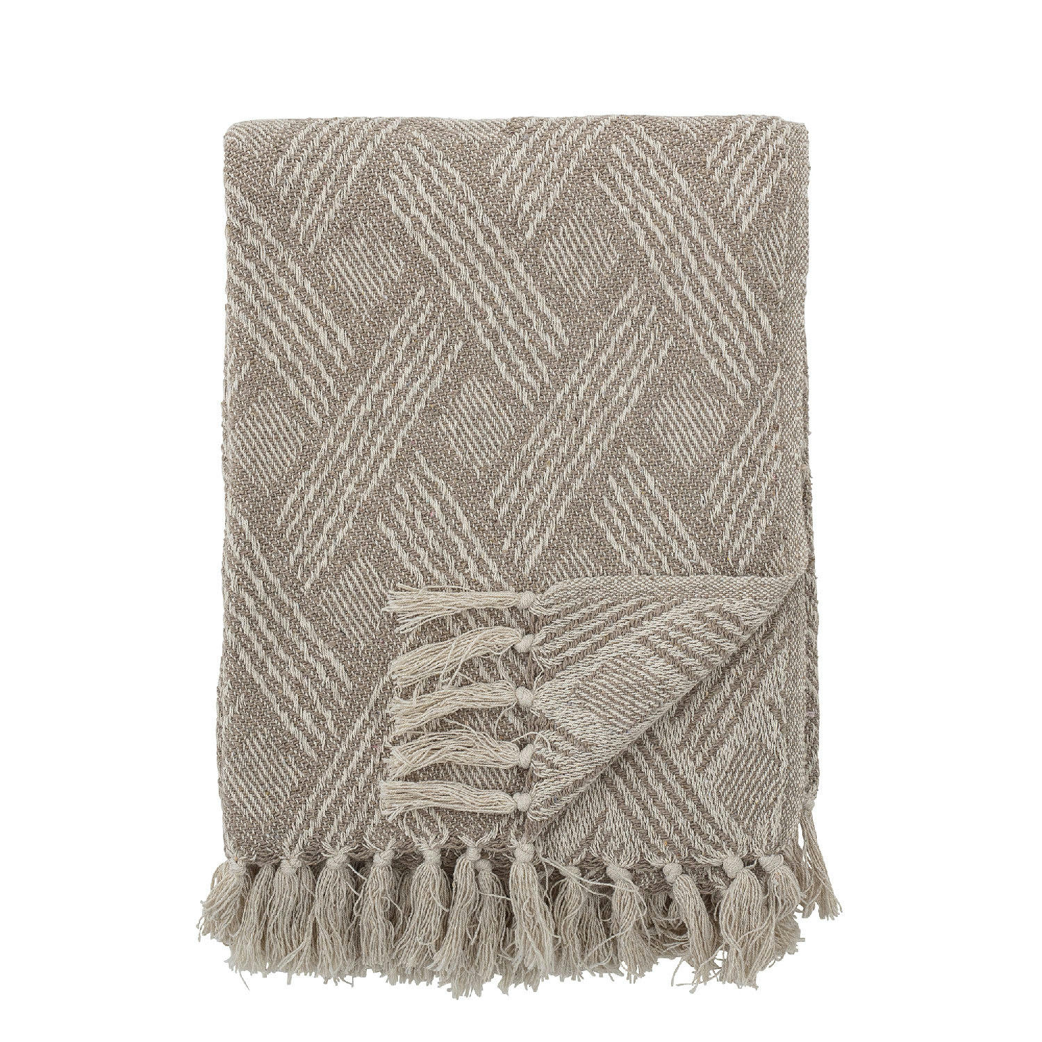 GHINA - Plaid Karine en coton 160x130cm