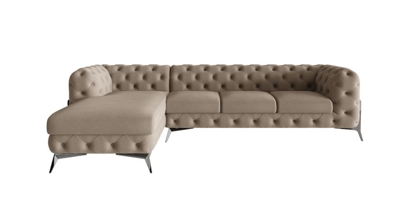 Ropez Chelsea Bis narożnik 323x200 lewy mikrofibra beżowy