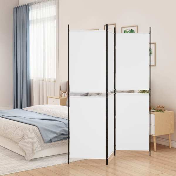 Parawan Pokojowy Dekoracyjny Przegroda Parawan Składany Biały 150 x 180 cm