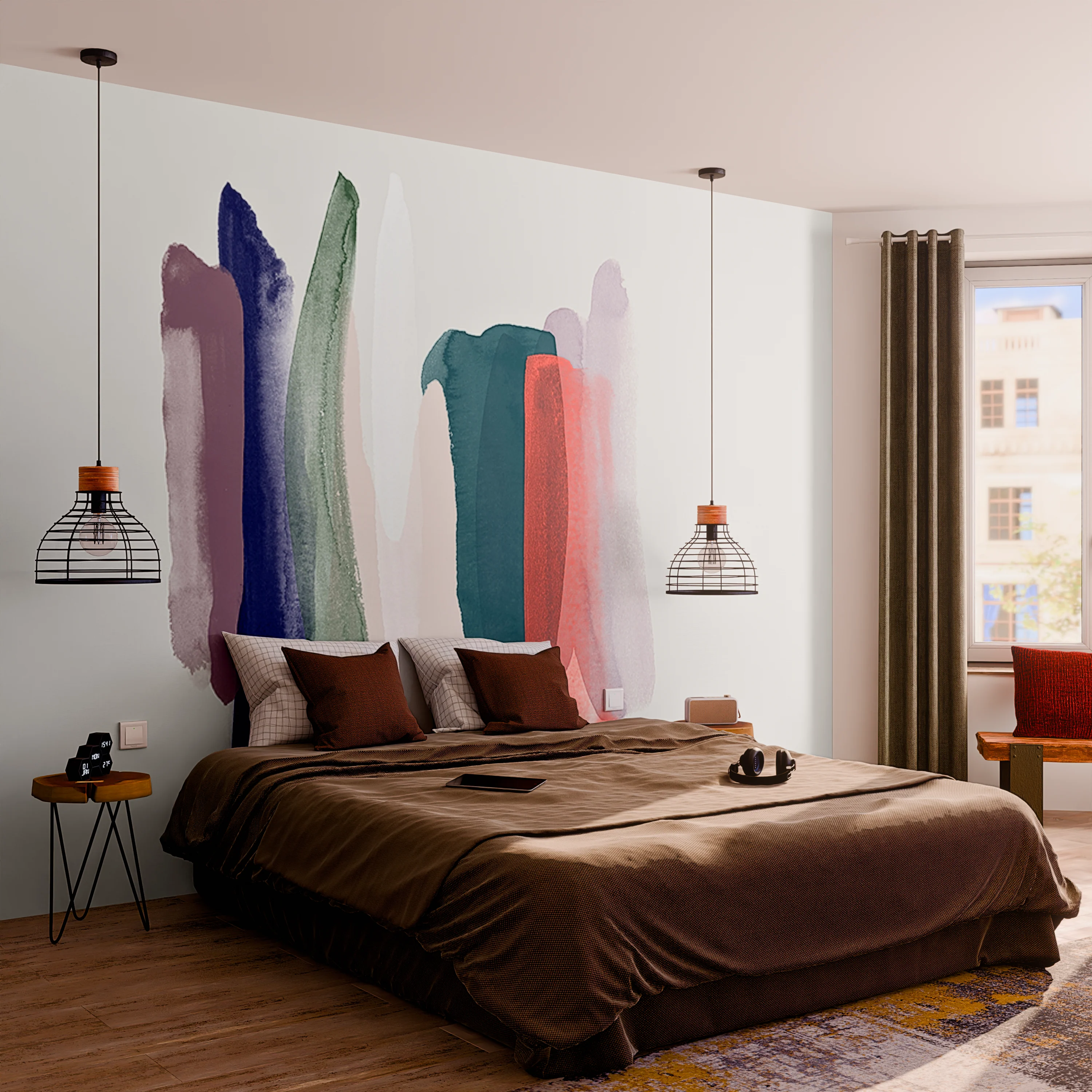 Papier peint panoramique XL PAINT LANE 400 x 270 cm