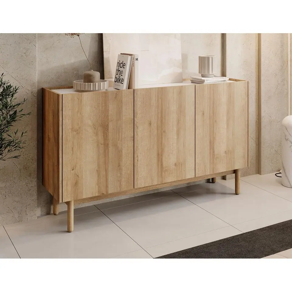 Meubella - Dressoir Cayenne - Eiken - 144 cm - Hoog
