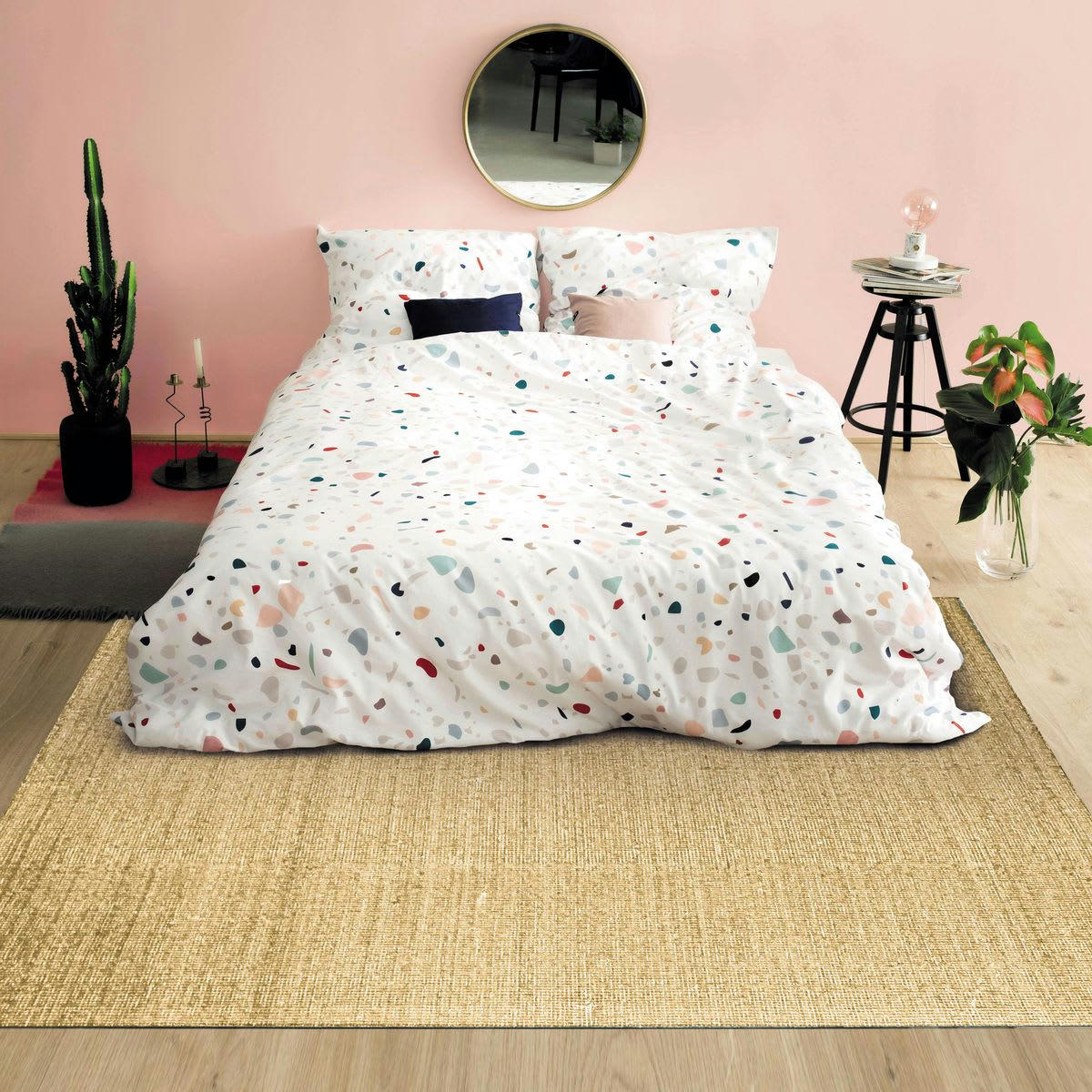 NUDE - Tapis en laine et coton ocre 160x230