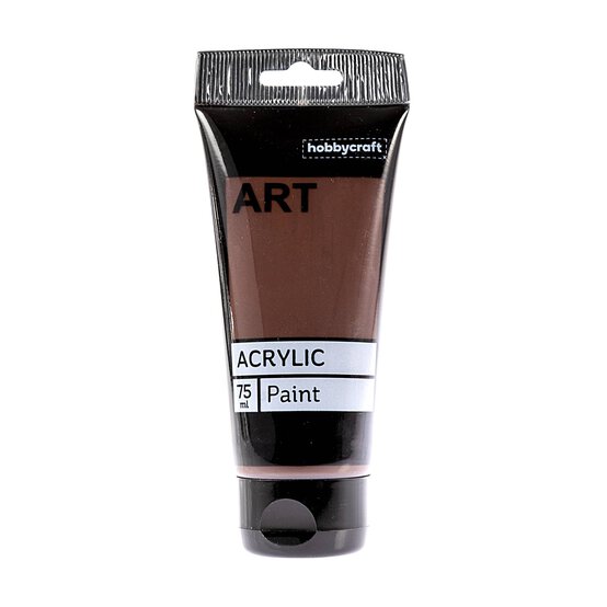 Dark Brown Art Acrylic Paint 75ml