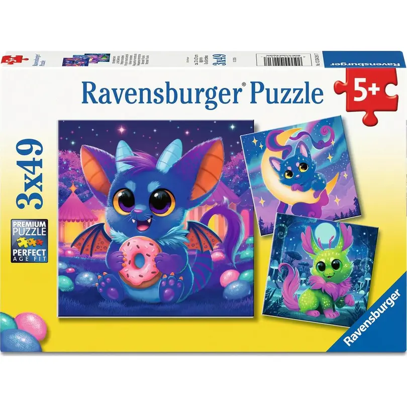 Puzzle 3er-Set Monsterchen