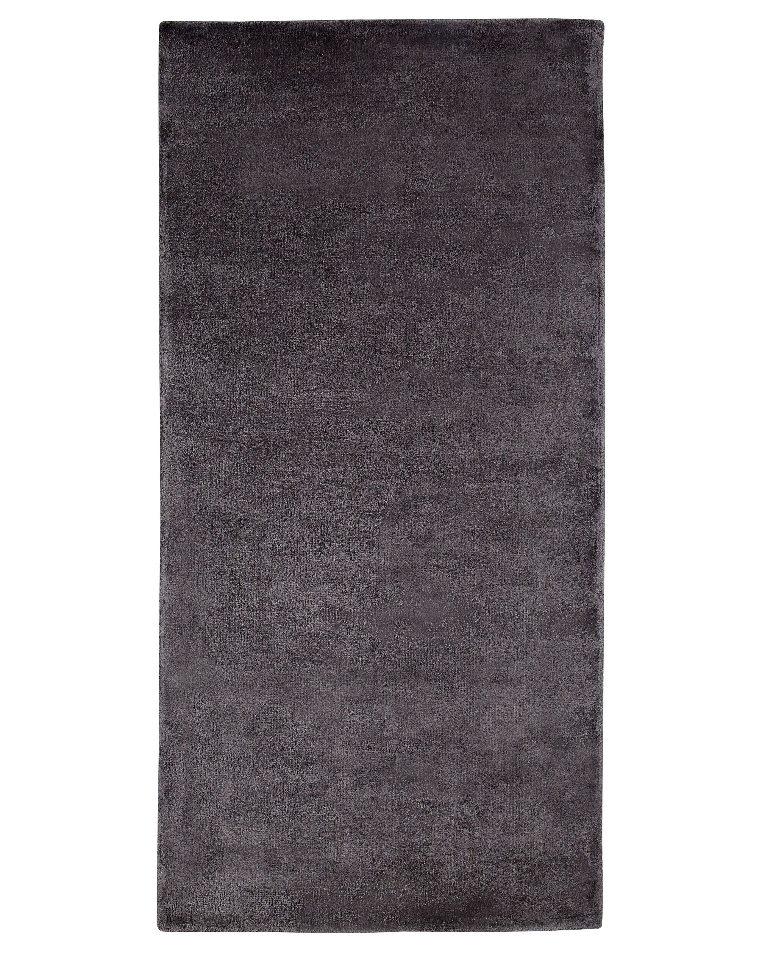 Dywan z wiskozy 80x150 cm ciemnoszary