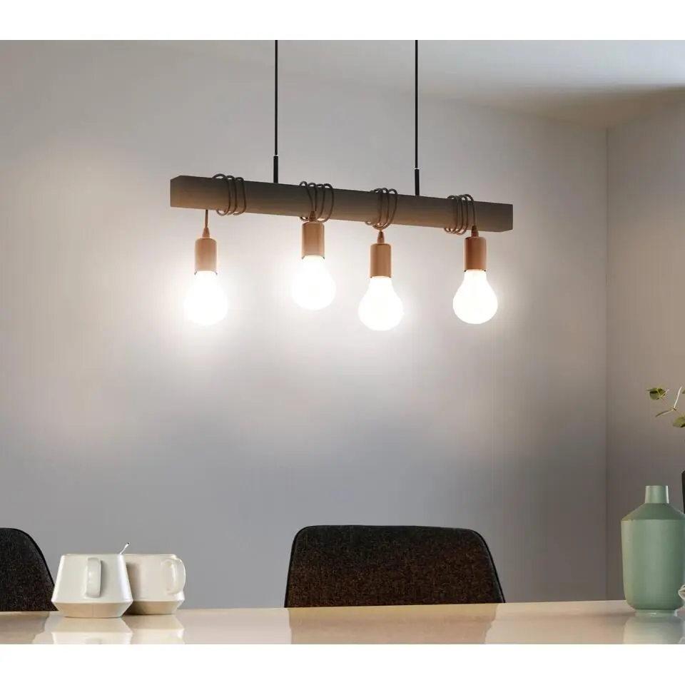 EGLOTownshendHanglamp-E27-70cm-Zwart