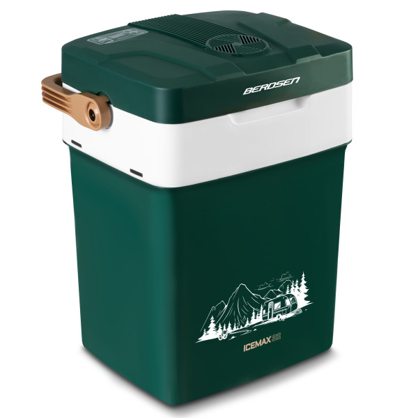 Lodówka turystyczna samochodowa 12V/230V Berdsen 29L tryb ECO zielona